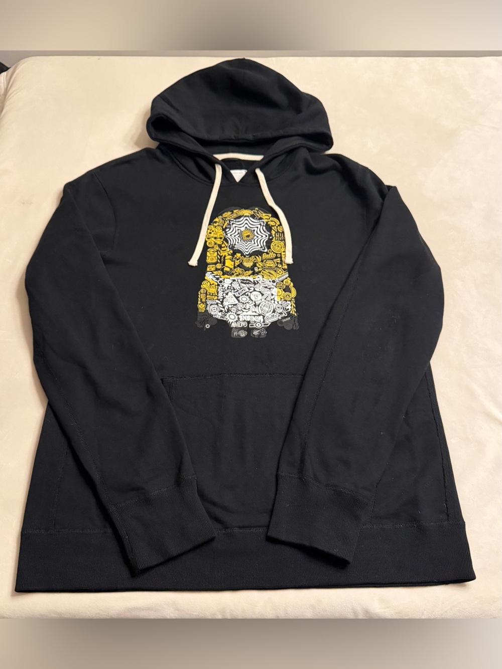 *Rare!* Reigning Champ Minions The Rise of Gru Black Hoodie, sz L